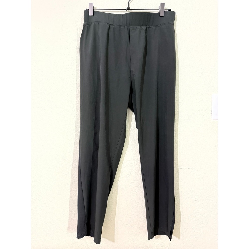 Quince Women's Charcoal Gray Stretch Pants Athleisure Side Panels Lounge Size XL